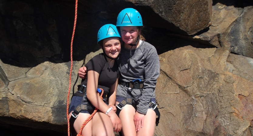 rock climbing course for young teens